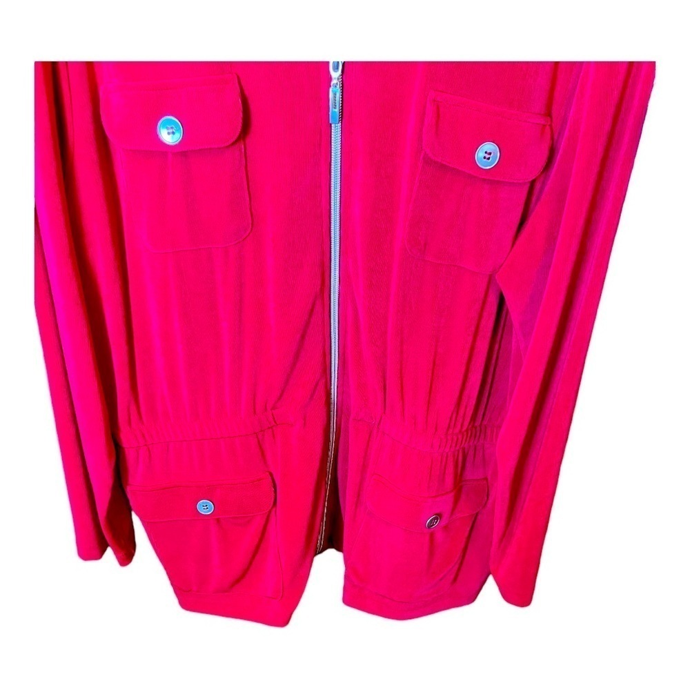 Chico's Red Utility Jacket - Picture 8 of 11